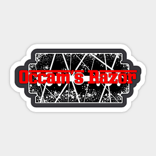 Occam's Razor 2 Sticker